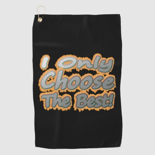 可愛いアートワークデザイン「Choose The」につ最高のいて。買 ゴルフタオル (正面)