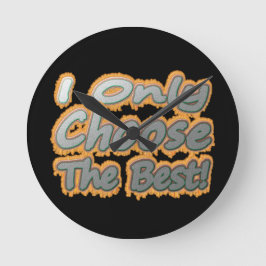 可愛いアートワークデザイン「Choose The」につ最高のいて。買 ラウンド壁時計