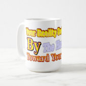 可愛いアートワークデザイン「Your Reality」について買 コーヒーマグカップ (正面左)