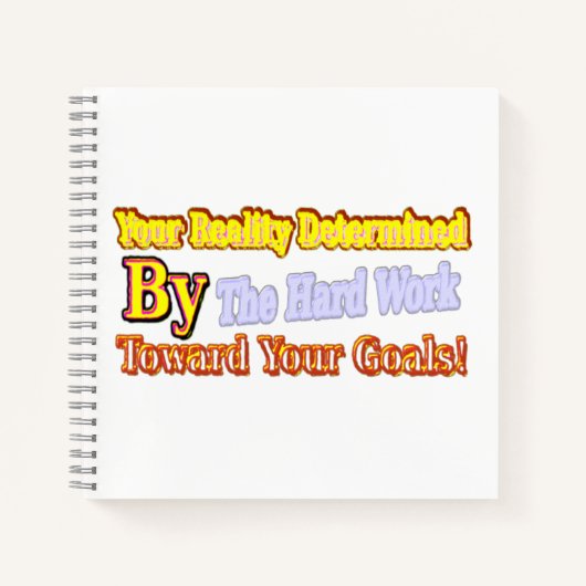 可愛いアートワークデザイン「Your Reality」について買 ノートブック (正面)
