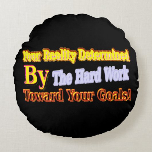 可愛いアートワークデザイン「Your Reality」について買 ラウンドクッション (正面)