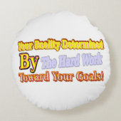 可愛いアートワークデザイン「Your Reality」について買 ラウンドクッション (裏面)