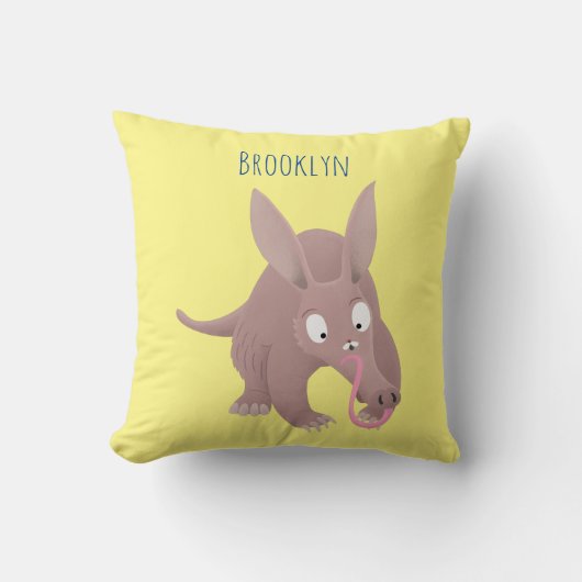 可愛いアールおもしろいダーク漫画 クッション (正面)