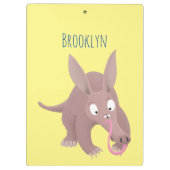 可愛いアールおもしろいダーク漫画 クリップボード (裏面)