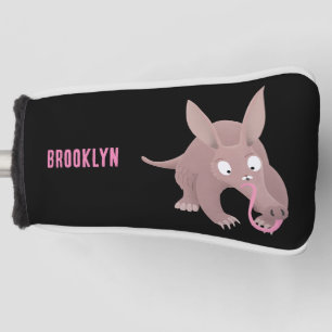 可愛いアールおもしろいダーク漫画 ゴルフヘッドカバー