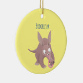 可愛いアールおもしろいダーク漫画 セラミックオーナメント (右)