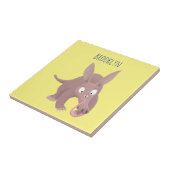 可愛いアールおもしろいダーク漫画 タイル (側面)