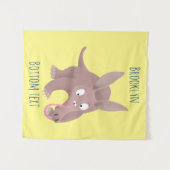 可愛いアールおもしろいダーク漫画 タペストリー (正面(横))