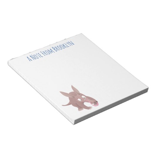 可愛いアールおもしろいダーク漫画 ノートパッド (アングル)