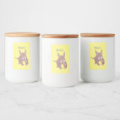 可愛いアールおもしろいダーク漫画 フードラベル (ボトル)