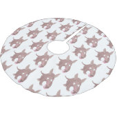 可愛いアールおもしろいダーク漫画 ブラッシュドポリエステルツリースカート (アングル)