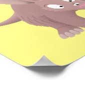 可愛いアールおもしろいダーク漫画 ポスター (角)