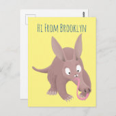 可愛いアールおもしろいダーク漫画 ポストカード (正面/裏面)