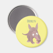 可愛いアールおもしろいダーク漫画 マグネット (正面/裏面)