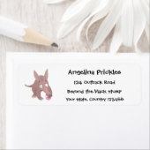 可愛いアールおもしろいダーク漫画 ラベル (インサイチュ)