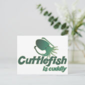 可愛いイカが抱き締めたい ポストカード (スタンド正面)