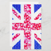 可愛いイギリス国旗 便箋 (正面/裏面)