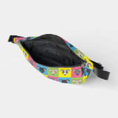 可愛いイタリアングレイハウンド漫画ポップ・アートのアートパターン ファニーパック (見開き)