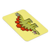 可愛いイラストレーションのステゴサウルス恐竜。 マグネット (右側)