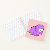 可愛いイラストレーションのトリケラトプス。 ノートブック (内部)