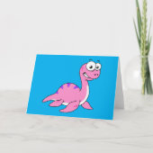 可愛いイラストレーションのネスのモンスター。 カード (正面)