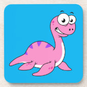 可愛いイラストレーションのネスのモンスター。 コースター (正面)