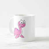 可愛いイラストレーションのネスのモンスター。 コーヒーマグカップ (正面左)