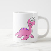 可愛いイラストレーションのネスのモンスター。 ジャンボコーヒーマグカップ (右)