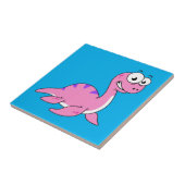 可愛いイラストレーションのネスのモンスター。 タイル (側面)