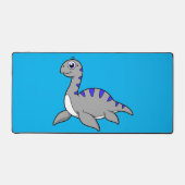 可愛いイラストレーションのネスのモンスター。 デスクマット (正面)