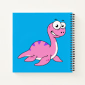 可愛いイラストレーションのネスのモンスター。 ノートブック (裏面)