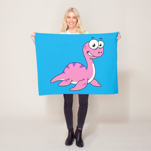 可愛いイラストレーションのネスのモンスター。 フリースブランケット (インサイチュ)