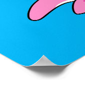 可愛いイラストレーションのネスのモンスター。 ポスター (角)