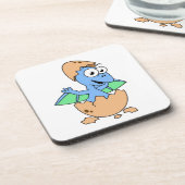 可愛いイラストレーションのベビーPterodactylハッチング。 コースター (左側)