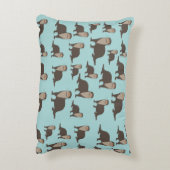 可愛いイラストレーション アクセントクッション (裏面(縦))