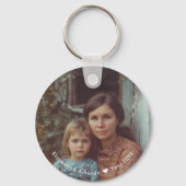 可愛いイラストレーション・オブ・マザー&チャイルド | 母の日 キーホルダー (裏面)