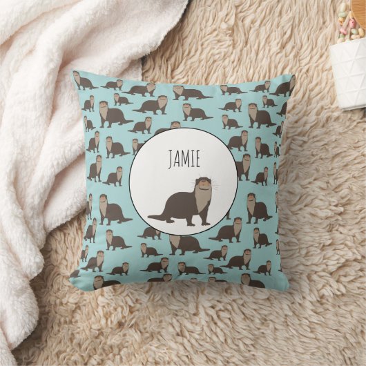 可愛いイラストレーション クッション (ブランケット)