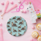 可愛いイラストレーション ペーパープレート (パーティー)