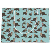 可愛いイラストレーション ラージペーパーバッグ (正面)