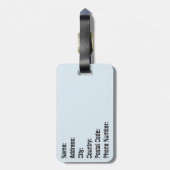 可愛いイルカが二人 ラゲッジタグ (裏面縦)