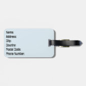 可愛いイルカが二人 ラゲッジタグ (裏面横)