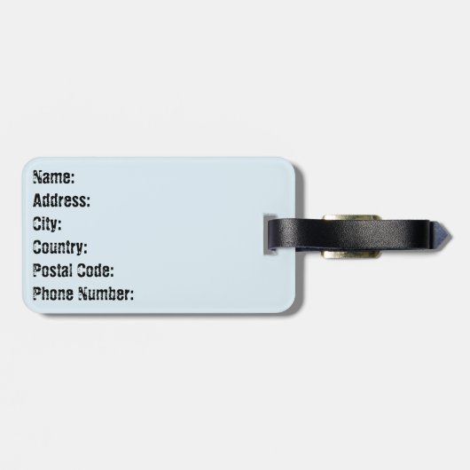 可愛いイルカが二人 ラゲッジタグ (裏面横)