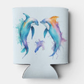 可愛いイルカが二人 缶クーラー (裏面)