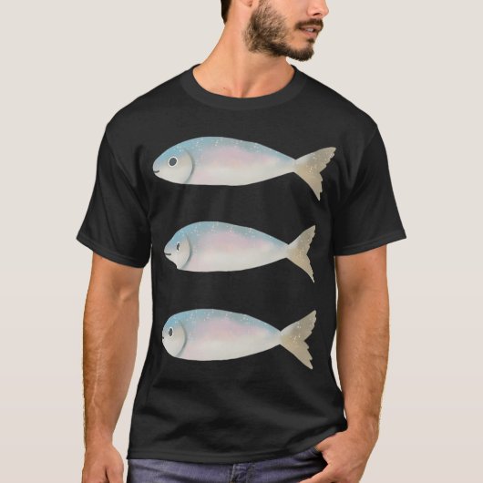 可愛いイワシの群れ Tシャツ (正面)