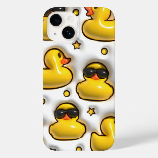 可愛いインフレートバブルゴムアヒルのタンブラー Case-Mate iPhone 14ケース