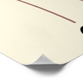 可愛いウィンキング・シャム猫の漫画 ポスター (角)