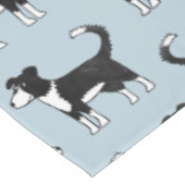 可愛いウエルシ縁どーコリー羊の犬のパターン テーブルクロス (アングル)