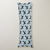 可愛いウエルシ縁どーコリー羊の犬のパターン ボディピロー (正面縦)