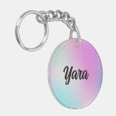 可愛いウォーターカラーキーチェーン キーホルダー (正面左)