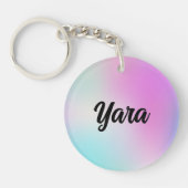 可愛いウォーターカラーキーチェーン キーホルダー (正面)